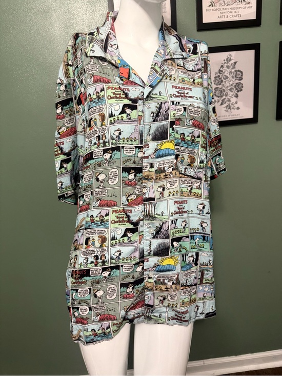 Element Other - Element Peanuts Comic Panel Button-Down Shirt NWT Size Small